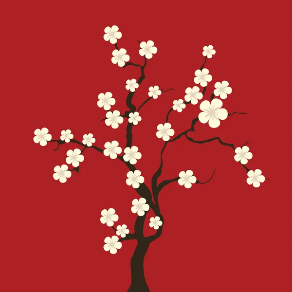 Blossom cherry — Stock Vector