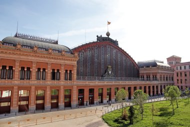 Madrid atocha tren istasyonu. İspanya.