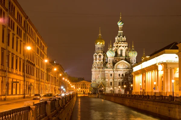 Kerk van de Verlosser op het bloed. Sint-petersburg, Rusland — Stockfoto