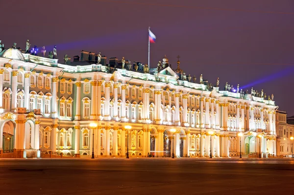 Some minutes before sunrise. The State Hermitage. Saint Petersburg Russia — Stock Photo, Image