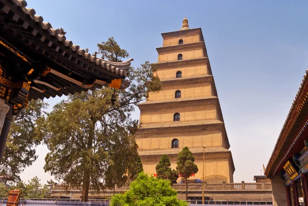 中国西安巨型野鹅宝塔 — 图库照片