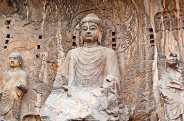 büyük vairocana in longmen mağarasını Buda