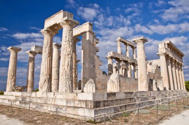 The Temple of Aphaea. Aegina, Greece clipart