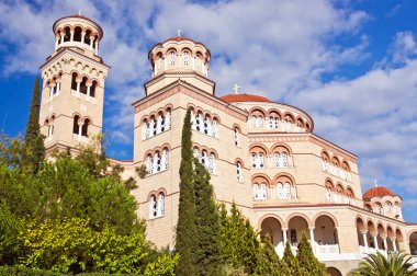 Katedral Aziz nectarios Aegina. Aegina, Yunanistan