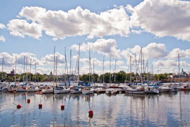 Marina harbour Stockholm, İsveç