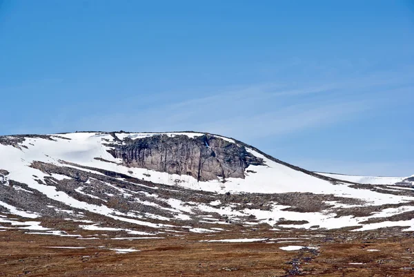Nordwüste. Polarkreis-Linie, Norwegen. — Stockfoto