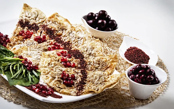 stock image Tasty pancakes served in the plate