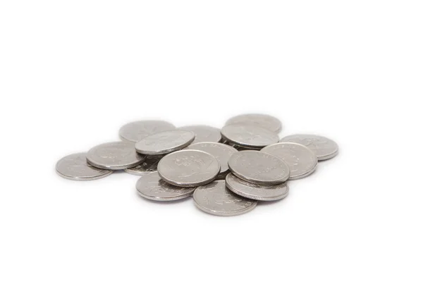 Coin stack isolated on white — Stock Photo, Image