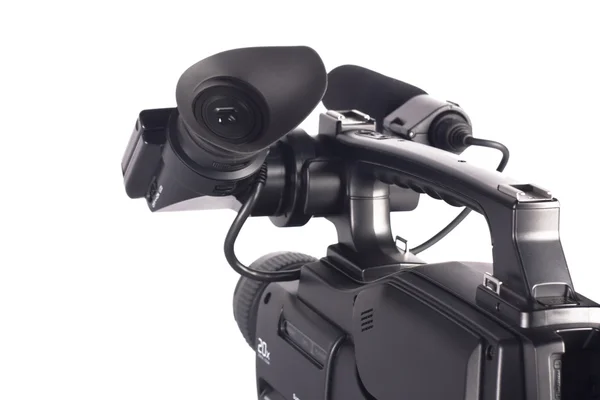 stock image Professional video camera on a white background