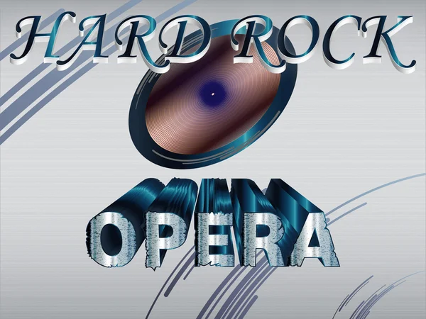 Хард-рок-опера — стоковый вектор