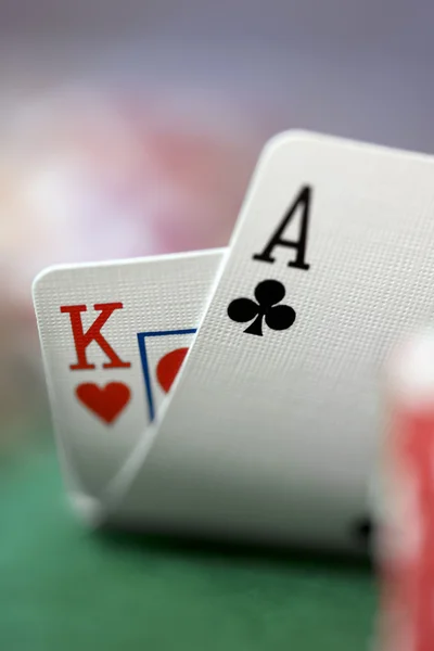 Playing Cards - Ace/King — Stock Photo, Image