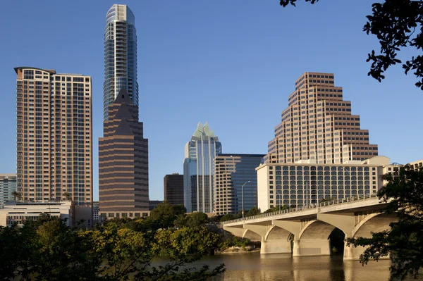 Austin Texas Skyline Rechtenvrije Stockafbeeldingen