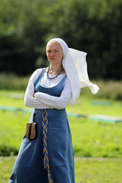 Średniowieczna kobieta — Zdjęcie stockowe