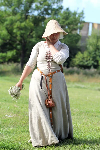 Middeleeuwse vrouw — Stockfoto