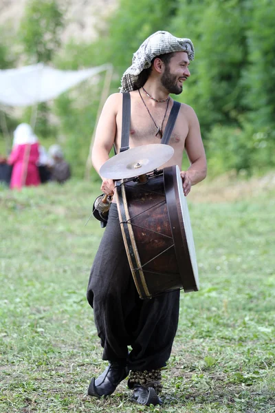 Середньовічні музикант — стокове фото