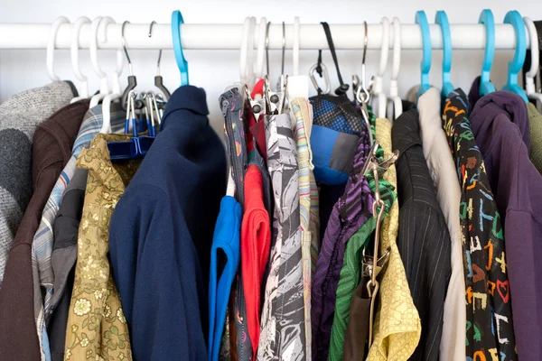 stock image Clothes on hangers