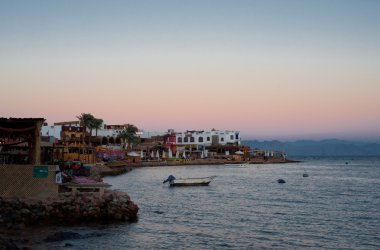 Evening in Dahab clipart