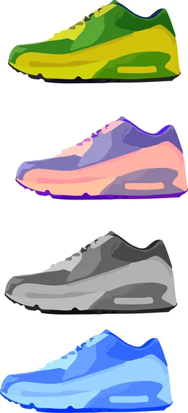 Running Shoes — Stock Vector