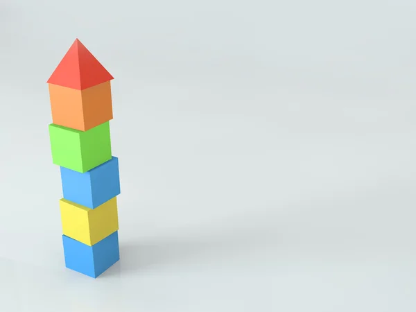 stock image Plastic cubic tower