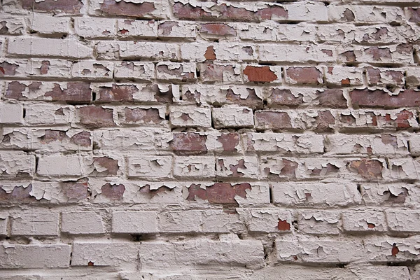 Risse an Ziegelmauer — Stockfoto