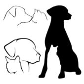 Dog and Cat Silhouette