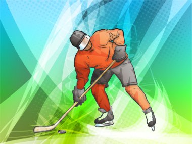 Hockey Player clipart