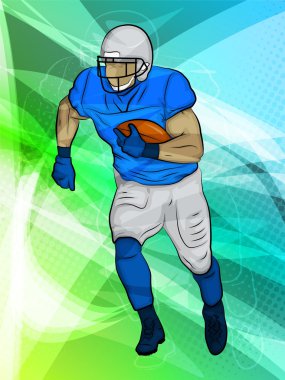 Runningback Abstract clipart
