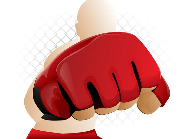 Luva de lutador MMA — Vetor de Stock