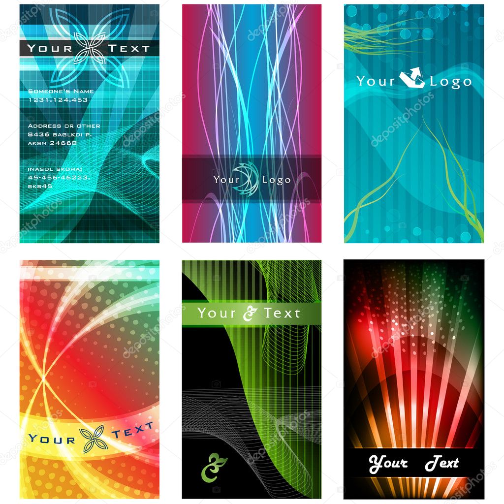 Abstract Business Card Set