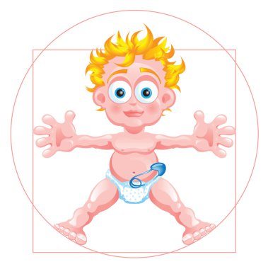 Baby anatomy clipart