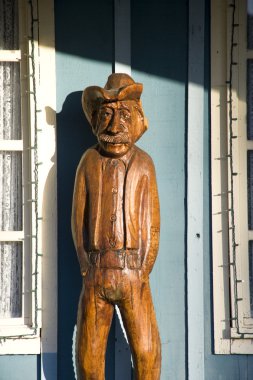 Wooden Cowboy in Laughlin Nevada clipart