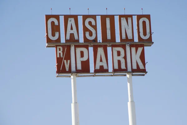Sinalização de casino em Laughlin Nevada — Fotografia de Stock