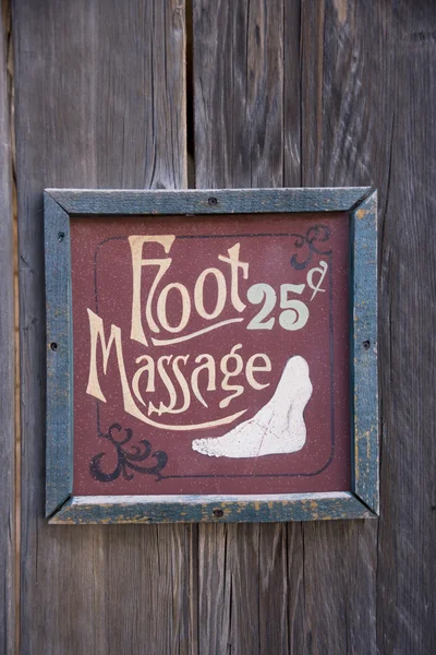 Foot massage signage on store front in Tucson — Stock Photo, Image