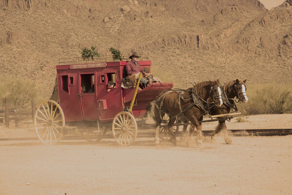 Stagecoach front in Tucson