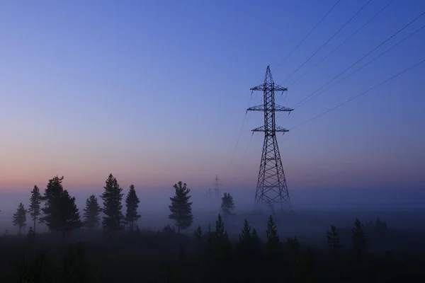 Support of a line of electricity transmission — Stock Photo, Image