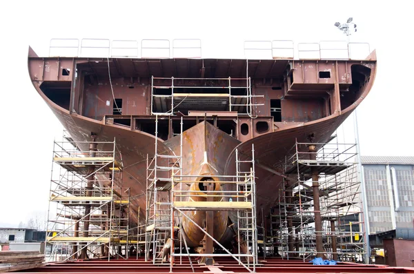 Stavění lodi. — Stock fotografie