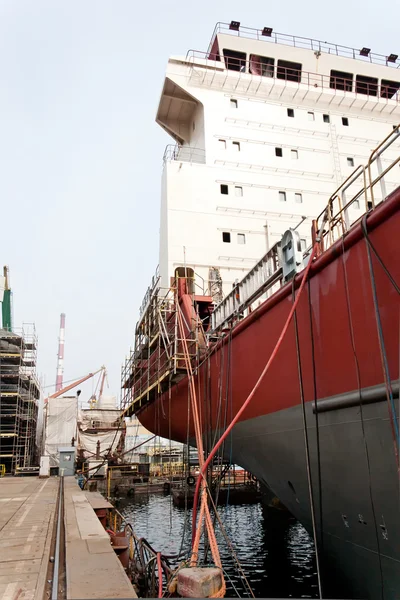 Containerschiffbau. — Stockfoto