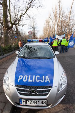 Polisi protesto.