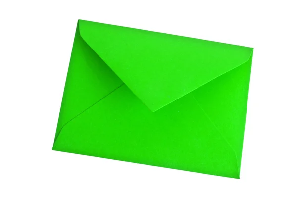 Groen envelop — Stockfoto