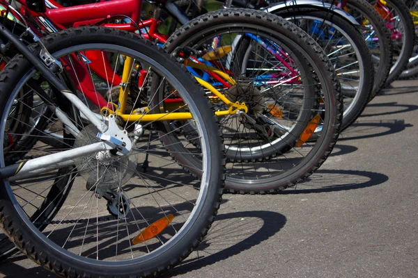 stock image Parking of bicycles