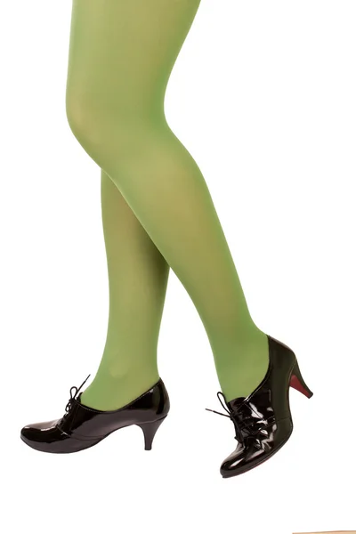 Zelené punčochy — Stock fotografie