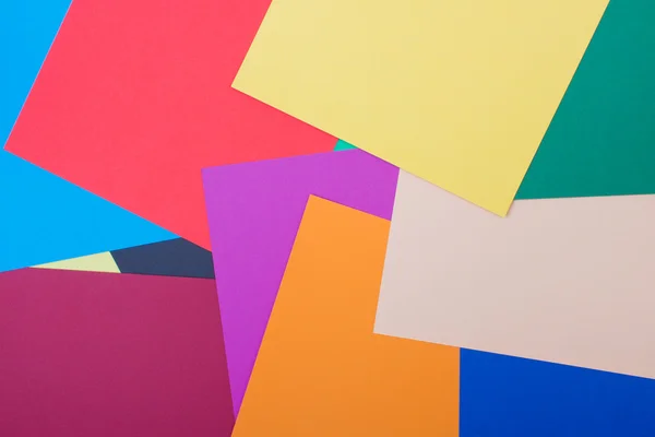 Fundo de papéis de cores diferentes — Fotografia de Stock