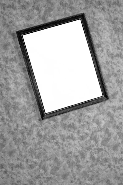 Vecchia cornice scura / specchio sulla parete — Foto Stock