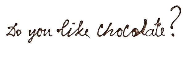 Gillar du choklad — Stockfoto