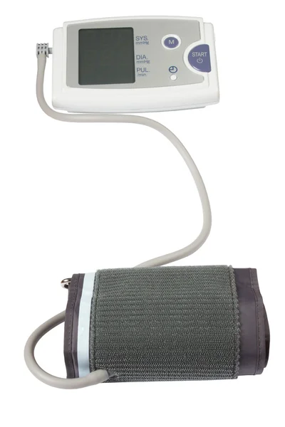 Monitor krevního tlaku, izolované na bílém. — Stock fotografie