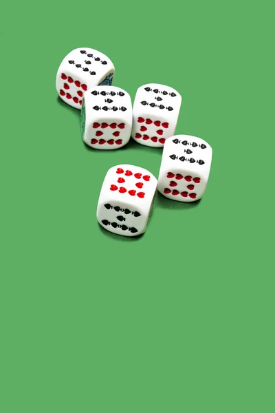 Dices on the table — Stock Photo, Image