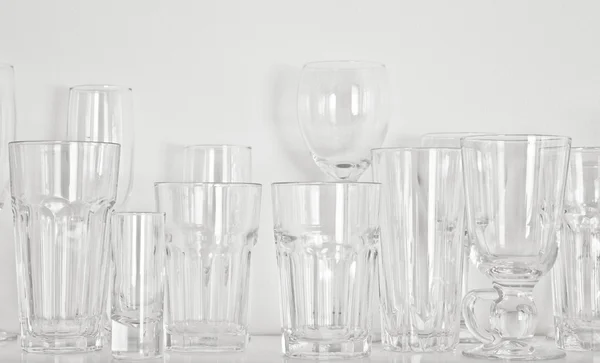 Different types of glasses — Stock Photo, Image