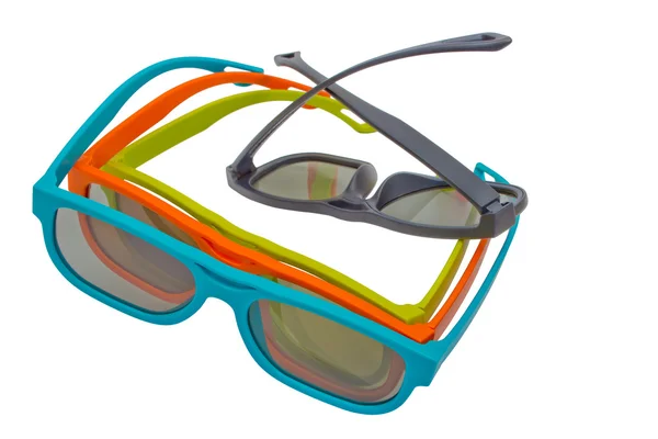 3D очки современное видение кино — стоковое фото