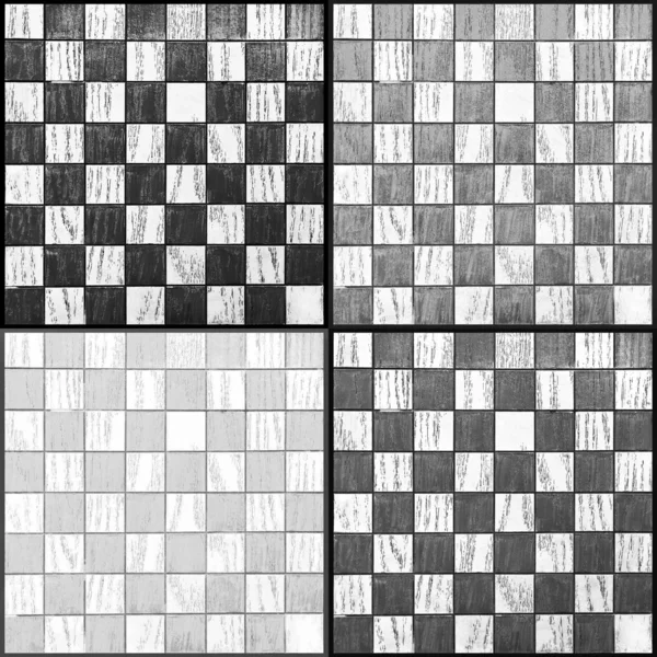 4 faragott sakkok — Stock Fotó