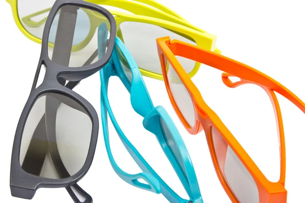 Óculos de filme 3D para o cinema — Fotografia de Stock